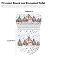 thumbnail image 5 of HELLHERO Polyester Toilet Lid Seat Cover & Stays in Place Round Toilet Lid Dust Cover & Elastic Edge for Bathroom Accessories Universal, 5 of 5
