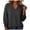 Black Tops, variant on Htigea Women's Everyday Tops Casual 3/4 Sleeve Shirts with Smocked Cuffs Solid Color Pleated V-Neck Tees Light Blue M