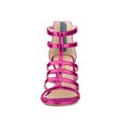 thumbnail image 6 of BLISSFUL STEP Women's Shoes Strappy Roman Block Heel Sandals Hot Pink 7.5, 6 of 8