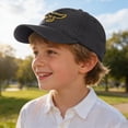 thumbnail image 2 of Gibobby Kids Boys Girls Baseball Cap Dinosaur Pattern Adjustable Breathable Toddler Sun Hat Infant Summer Outdoor Play Cap by Age 12 18 Months 1-4T(One Size,Black), 2 of 7