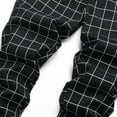 thumbnail image 4 of Yaoyar Men's Stretch Dress Pants Striped Plaid Slim Fit Straight-Leg Suit Pant Business Formal Classic Full Length Trouser(Black,4XL), 4 of 6