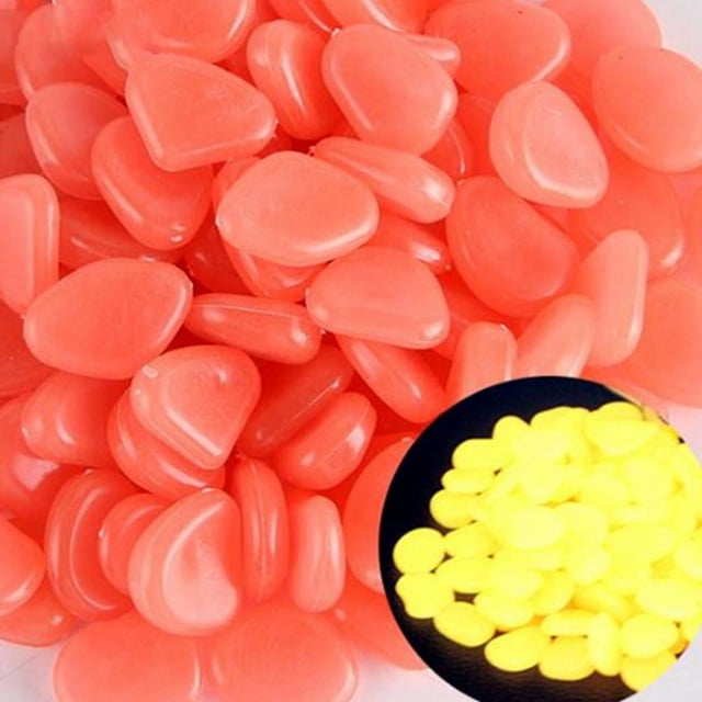 SDNall Glow in The Dark Pebbles Luminous Stones Rocks For Garden Aquariums Decoration