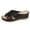 Black, variant on Open Toe Sandals Women, Summer Dressy Wedge Sandal - Fisherman Comfortable Hollow Out Sandals Black 5.5