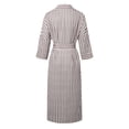 thumbnail image 5 of WILLBEST Robe de Mariée en Chiffon pour Femmes Mode Décontractée Classique Rayée Bouton Col en V Manches Mi-Longues Robe Chemise, 5 of 5
