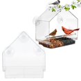 thumbnail image 3 of Bird Feeder, Outdoor Bird Feeder, Capacity Is Sufficient High-Transparency PS Material Garden Home Balcony for Courtyard, 3 of 8