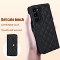 thumbnail image 4 of Compatible with Samsung Galaxy S23 Plus Litchi Texture PU Leather Case with Card Holder Wrist Strap, Wallet Flip Cover for Galaxy S23 Plus Men/Women Crossbody Strap RFID Blocking Kickstand, Black, 4 of 9
