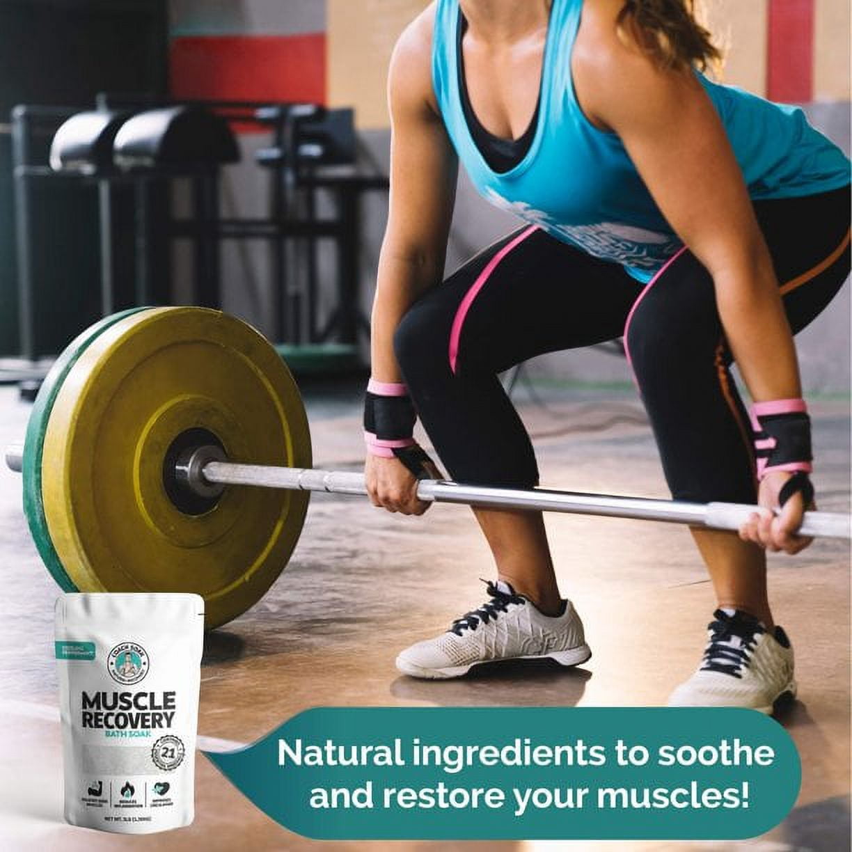 Coach Soak magnesium muscle recovery bath soak citrus dead sea salt essential oils post workout relief