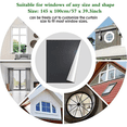 thumbnail image 6 of Portable Blackout Shades Film No Drill Travel Blackout Blinds Sunblock Window Cover Blackout Curtains 145 X 100cm, 6 of 7