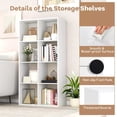 thumbnail image 5 of Auranook 9-Cube Open Bookshelf w/ Anti-tip Kits Home Modern Style Storage Shelf for Study, 5 of 8