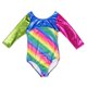 thumbnail image 2 of Maillot de gimnasia Artística perfecl Con Brillo Metálico Rayadas Coloridas Mameluco para niñas 4-8 años, 2 of 8