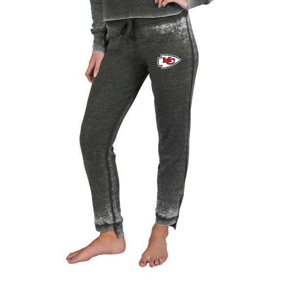 Women's Concepts Sport  Charcoal Kansas City Chiefs Resurgence Waffle Knit Pants