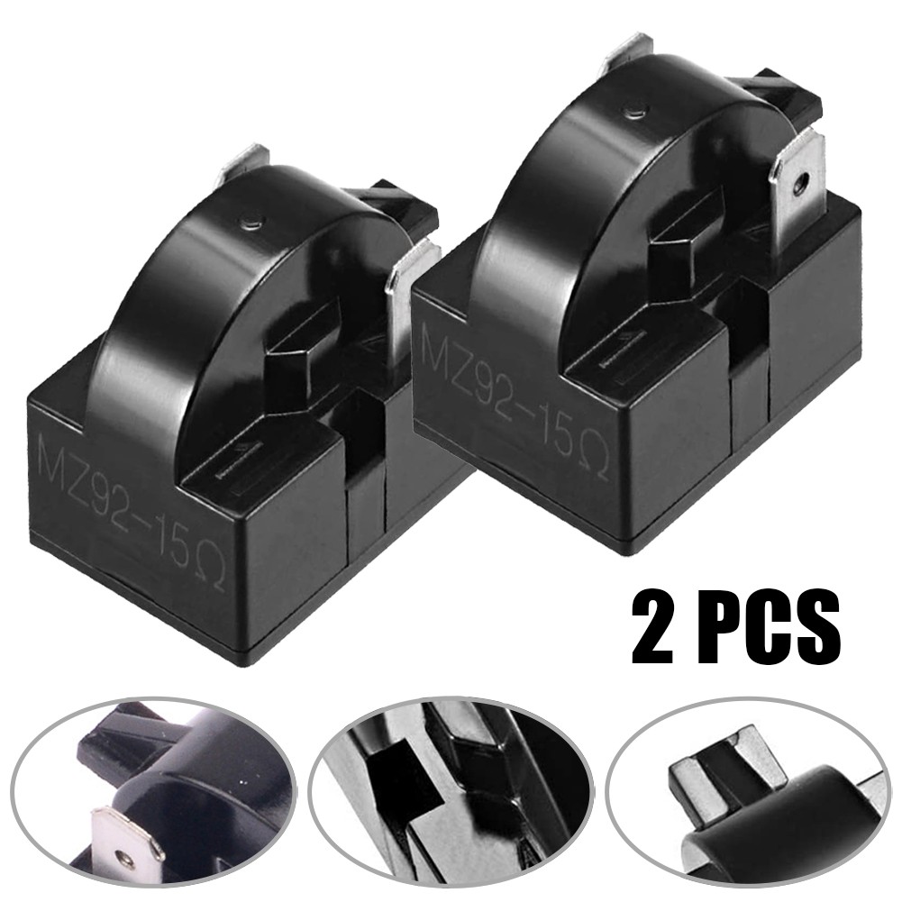 2 Pièces Relais Démarrage PTC 15 Ohms 1 Broche - Pour Réfrigérateur, Congélateur, Compresseur - Pièce De Rechange