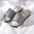 thumbnail image 4 of Roxoni Velvet Knit Flat Sandals for Women - Stylish Textured Woven Surface, Soft Ridge Around Insole, Exceptional Comfort for Summer, 4 of 4