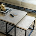 thumbnail image 4 of Posh Pollen Lucy Black 3-Piece Rectangle Wood Coffee and Nesting Tables, Living Room Furniture Set, 4 of 8