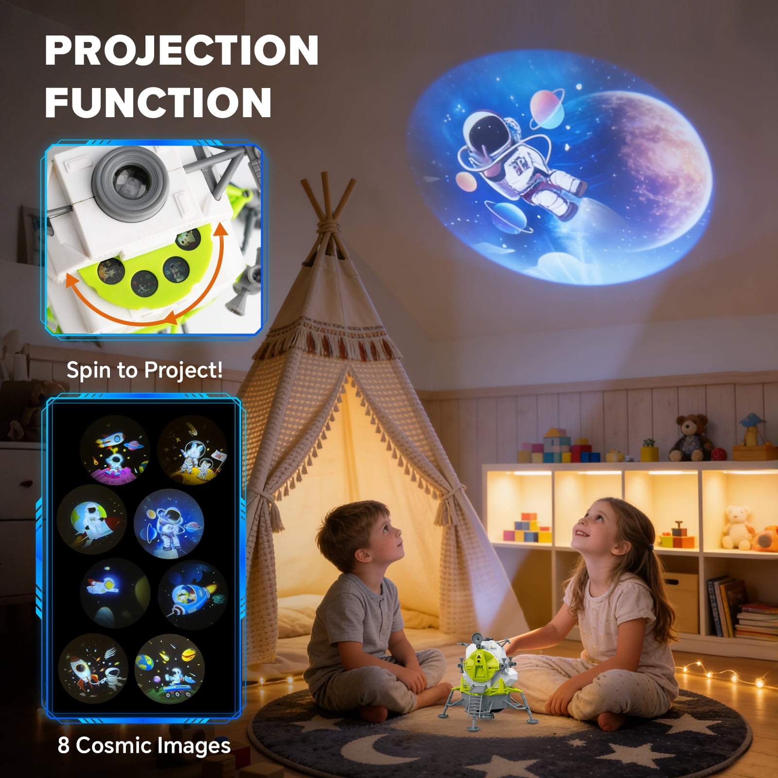AuntyFey Space Robot Kit for Kids, Educational Science Learning, Building Robot Toys Birthday Gift for Kids