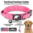 thumbnail image 2 of WAAYEEPAL Upgraded Tactical AirTag Dog Collar for Medium Large Dogs - Heavy Duty Adjustable with AirTag Holder (AirTag Not Included), 2 of 8