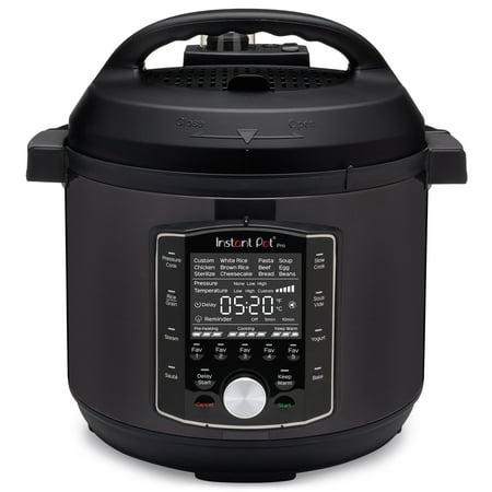 Instant Pot Pro 6-Quart Electric Pressure Cooker, 10-in-1 Slow Cooker, Rice/Grain Cooker, Steamer, Sauté, Sous Vide, Yogurt Maker, Sterilizer and Warmer