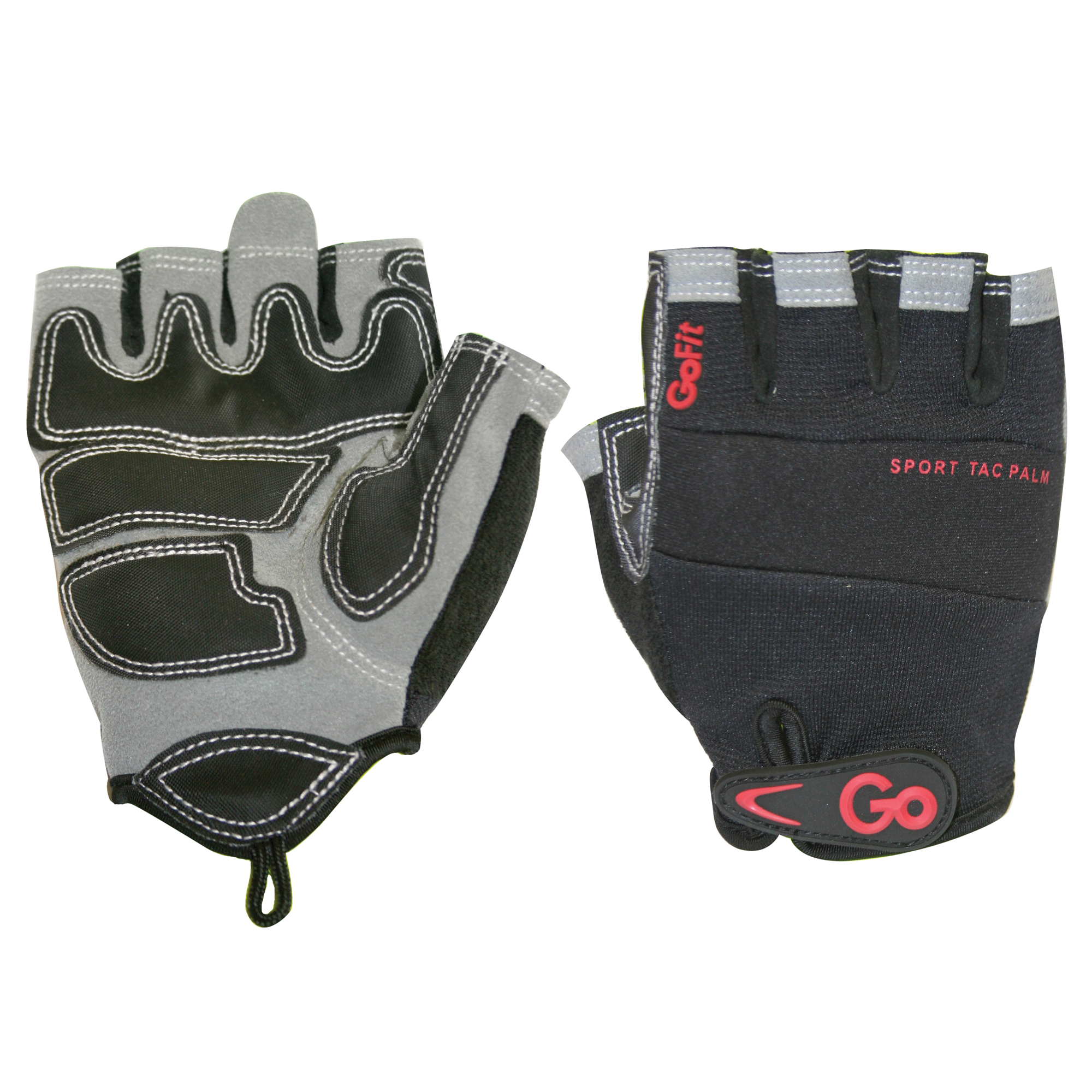 GoFit Men's Sport-Tac Pro Trainer Gloves Medium with Synthetic Leather Palm and Neoprene Knuckles