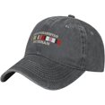 thumbnail image 1 of Afghanistan and Iraq Veteran Baseball Washed Cap Adjustable Unisex Print Hat Black, 1 of 6