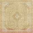 thumbnail image 1 of Ahgly Company Indoor Square Abstract Brown Gold Abstract Area Rugs, 3' Square, 1 of 6