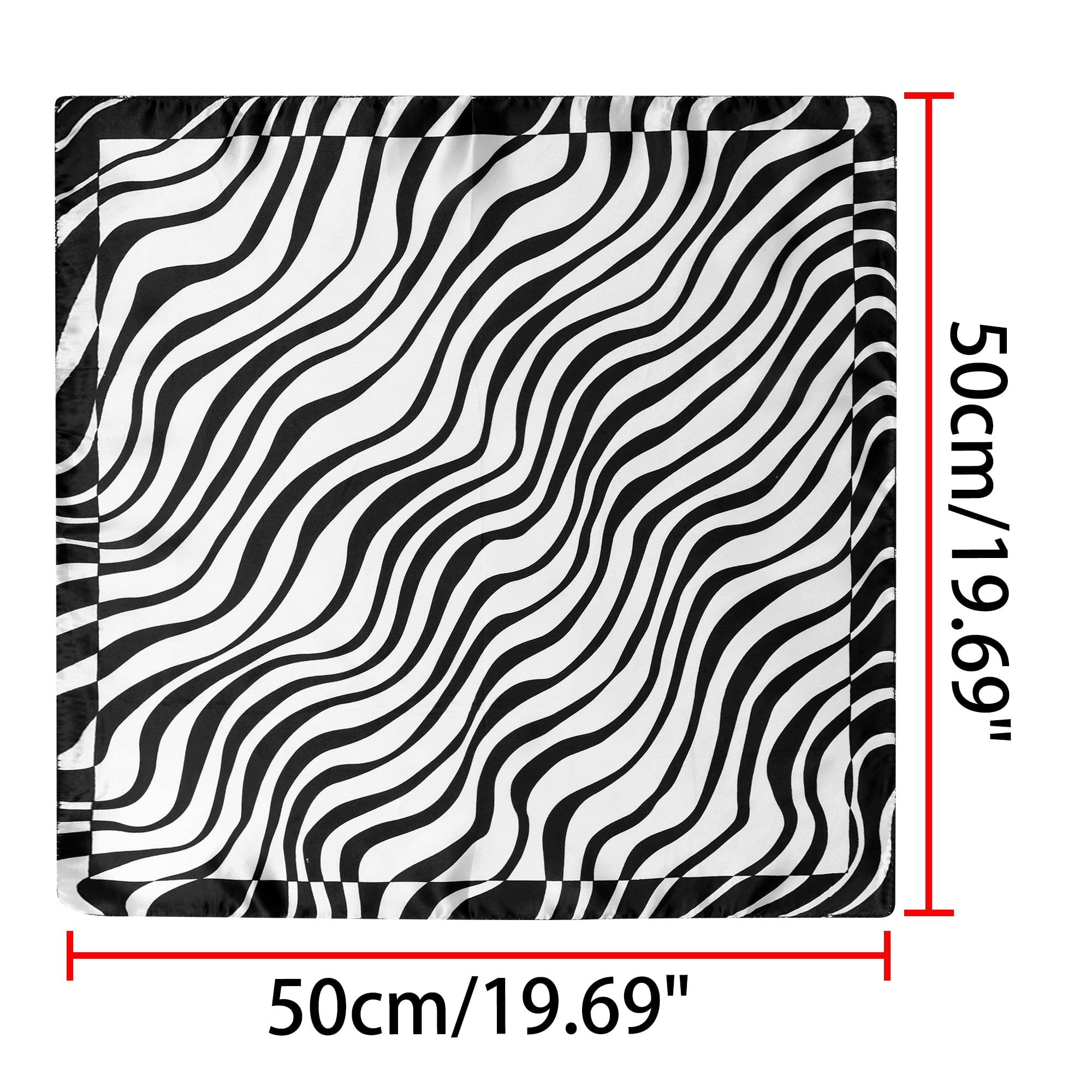 Unique Bargains Women's Square Shaped Printed Contrast Color Casual Scarves