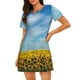 thumbnail image 1 of Disketp Blooming Sunflower Field para Camisón Corto de Manga Corta para Mujeres, Camisón Cómodo con Escote Redondo, Bonito y Confortable, 1 of 6