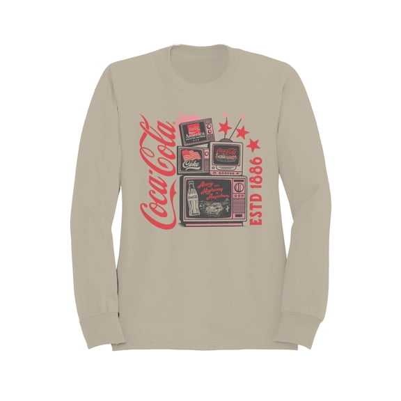 Officially Licensed Coca Cola Retro Americana Design Men's Sweatshirt