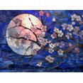 thumbnail image 2 of Scène de Nuit avec Fleurs de Cerisier, 2 of 10