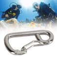 thumbnail image 4 of Spring Snap Hook Carabiner, Marine Grade Polished  Heavy Duty Spring Snap Hooks  Bendy Design  For Diving Equipment, 4 of 8