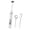 White, variant on Pack of 1 Compact Easy Operate Milk Frother Featuring 3 Executives and Carrying Case
