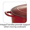 thumbnail image 6 of Tramontina Gourmet Enameled Cast Iron Covered Round Dutch Oven - Gradated Red, 6 of 8