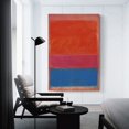thumbnail image 3 of Mark Rothko Print Royal Red And Blue 1954 Pintura sobre lienzo Póster de arte de pared Impresión de imagen de desplazamiento Decoración de paredes de sala de estar Pósteres para el hogar 24x36, 3 of 6