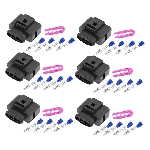 Juego de 6 bobinas de encendido Unique Bargains adaptador de conector 4 pines para VW Audi Seat Skoda