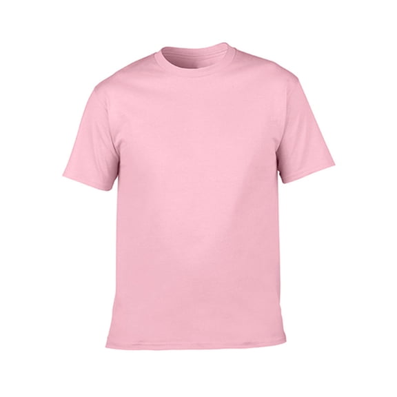 Aobny Pink Womens Tops Trendy Basic Sports T-shirts Short Sleeve Workout Crew Neck Cute Spring Tops,L
