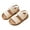 White, variant on Girls Flat Sandals Open Toe Double Strap Slip on Flower Shoes Non Slip Summer Beach Slides