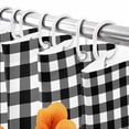 thumbnail image 6 of Autumn House Tree Hills Shower Curtain for Bathroom, Cartoon Style Black White Plaid Waterproof Shower Curtains Washable Quick Dry with Hooks Bathtub Curtains 72x72 IN, 6 of 6
