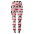 thumbnail image 5 of Gyexs Christmas Leggings for Women Soft Stretchy Xmas Printed Pajamas Pants Lined Gym Yoga Pants Womens Christmas Apparel N-Pink & Size L, 5 of 6