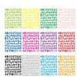 thumbnail image 4 of yuksok 12Pcs Colorful Letter Stickers Vinyl Letter Stickers Self 1 inch Alphabet Letter, 4 of 9