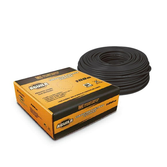 Cable Cal. 12 Negro Thw 1 Hilo 100M Aguila 200249 AGUILA 200249