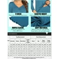 thumbnail image 3 of Avidlove Women's Pajama Set Two Piece Long Sleeve Sleepwear Soft V Neck Pj Top and Long Pants Loungwear, 3 of 7