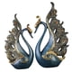 thumbnail image 3 of Adornos de pavo real, 2 piezas de adornos de pavo real, escultura de pavo real de escritorio natural, decoración de escritorio, rendimiento sólido, 3 of 8