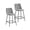 Gray, variant on Porthos Home Teo Fabric Armless Counter Stools with Steel Legs (Set of 2)
