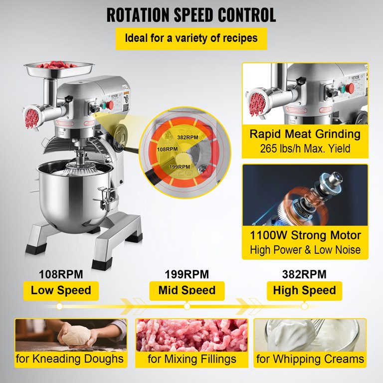 Commercial Dough Mixer  Dough Mixer Machine & Bowl Lift