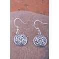 thumbnail image 5 of SilverCloseOut Sterling Silver Womens Bali Round Filigree FishHook Drop Earrings, 5 of 5