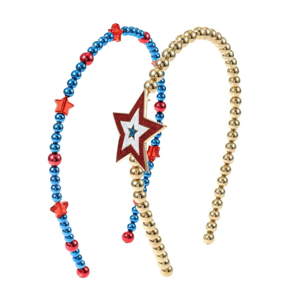 Way to Celebrate Americana Beaded Headbands, 2 Piece