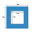 thumbnail image 2 of Bay Blue Acid Free 20x20 Picture Frame Mats with White Core Bevel Cut for 8x8 Pictures - Fits 20x20, 2 of 2