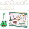 thumbnail image 6 of Animal ring toss game set, 6 targets & 36 rings, indoor outdoor family activity, birthday gift for ages 3+., 6 of 9