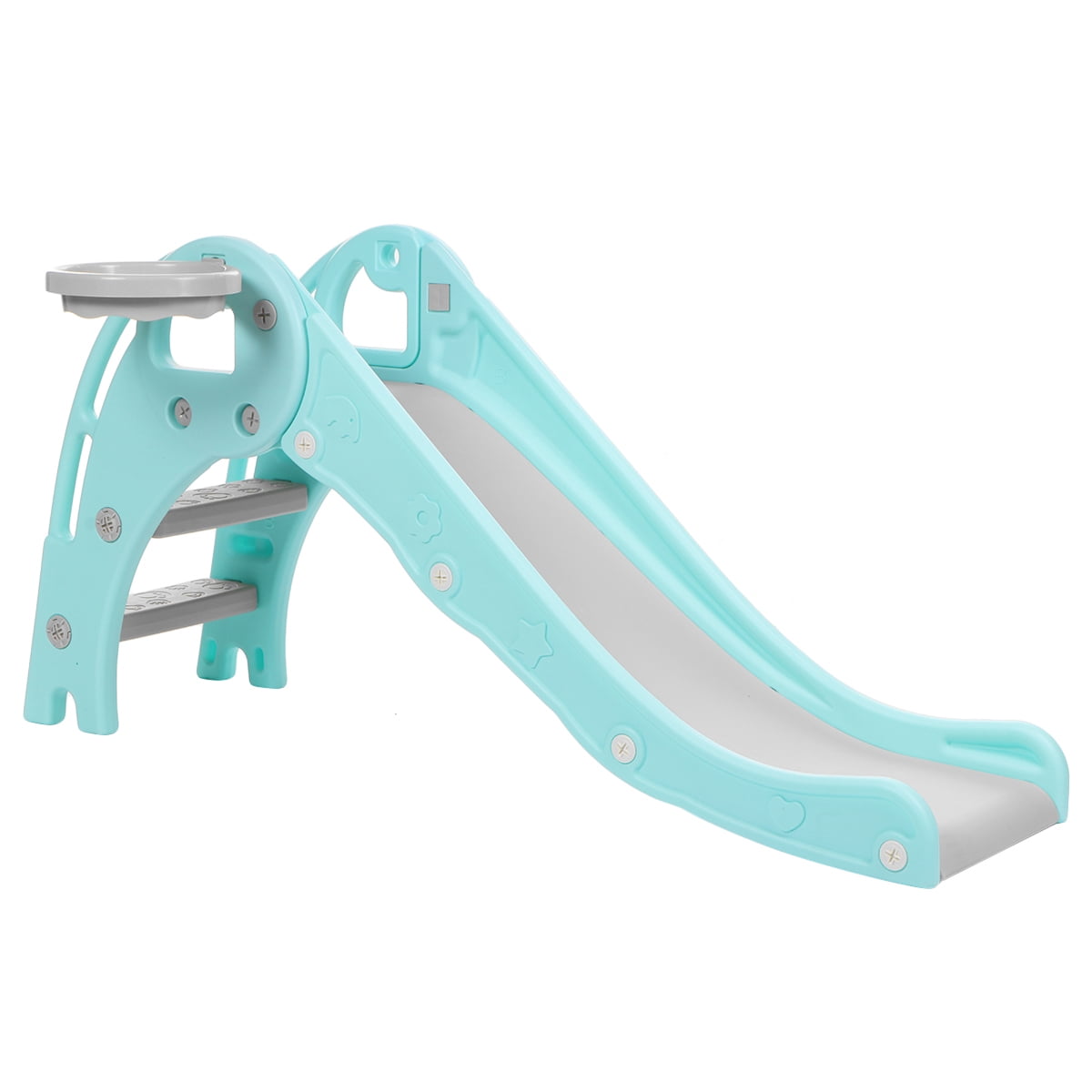 Children's Slide Baby Slide with Basketball and Basketball Hoop Indoor