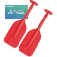 thumbnail image 1 of RedBoat Rame Télescopique Pliable pour Bateau Antidérapante en Aluminium Plastique Canoë 2 Pack Petits Flotteurs Tubeurs Rames Rangée et Accessoires de Sécurité pour Enfants et Adultes (4 Couleurs), 1 of 6
