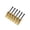 Golden, variant on 6Pcs Electric Guitar Tremolo Bridge Saddles for Guitar Tremolo Bridge Double Locking Systems Locked Saddles Easy Install
